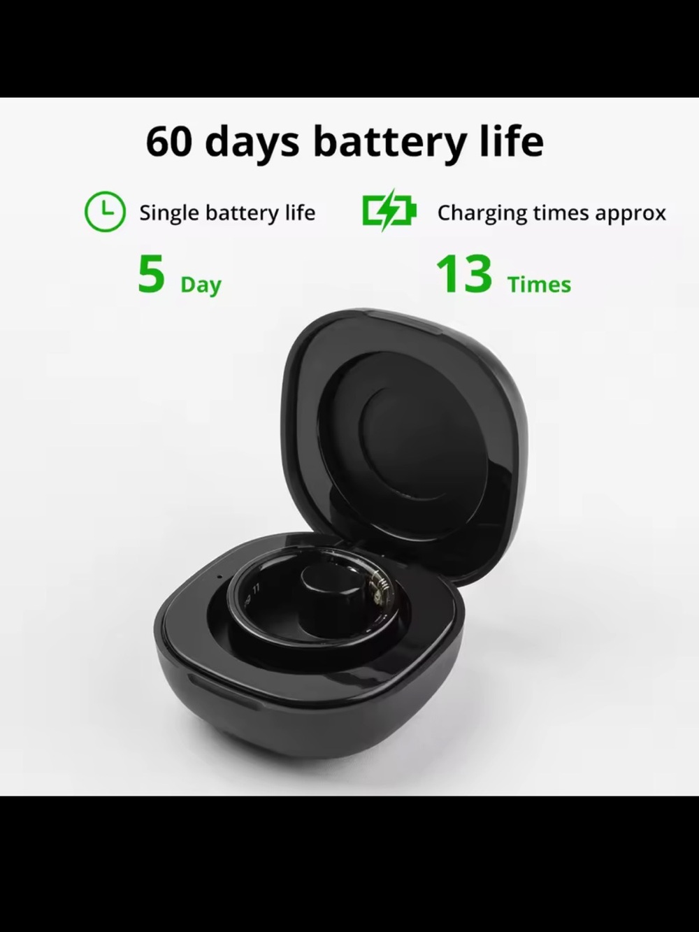 Colmi R09 Gold Smart Ring with Charging Case - Picture 5 of 7